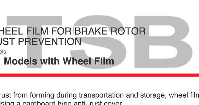 brake service bulletin