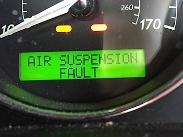 Air suspension fault code
