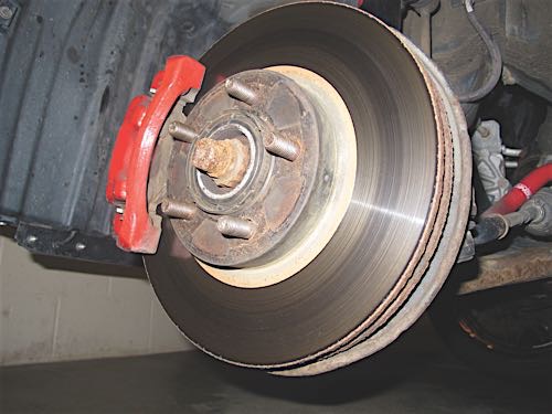 brake rotor contamination