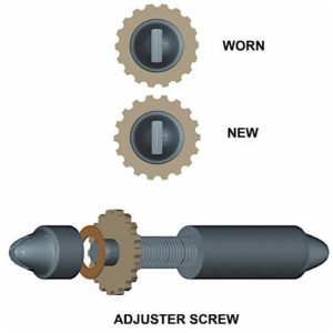 drum brake adjuster screw