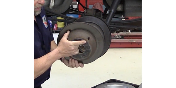 Tech Tip: Removing A Rear Rotor Stuck On The Parking Brake